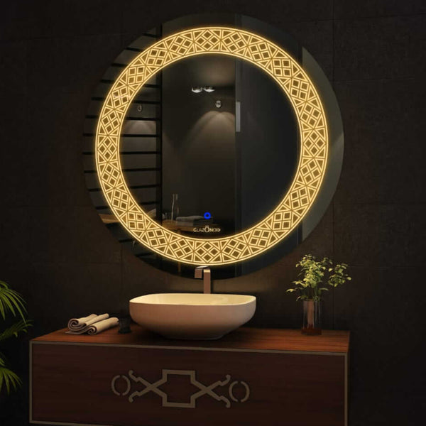 Badge LED Glass Mirror