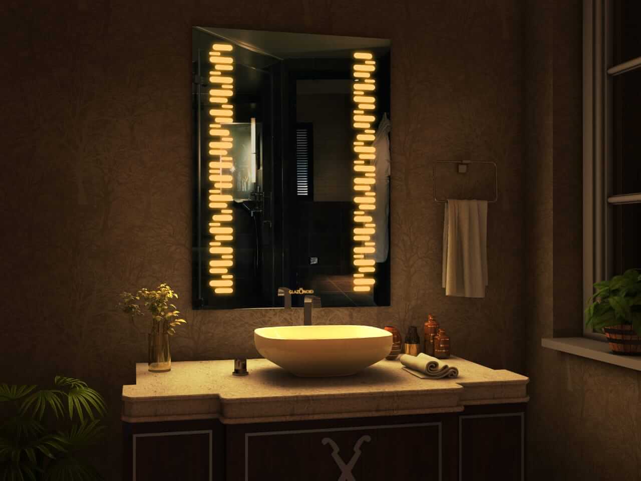 rectangular wall mirror for bathroom