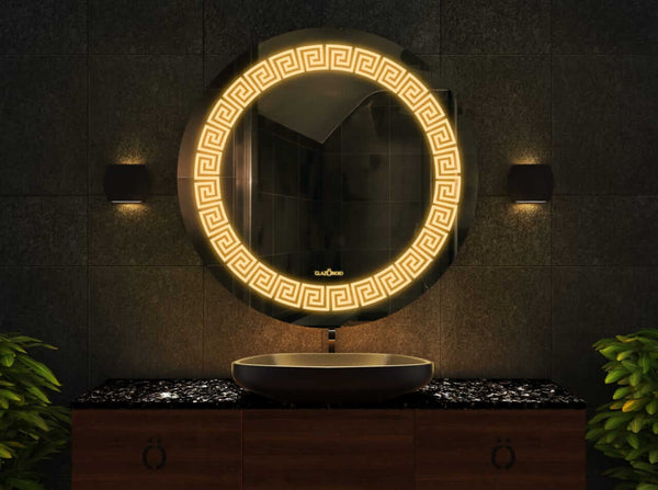 Gyrate Round Design | 5-Year Warranty, Premium Quality, Customizable LED Lighting | Glazonoid