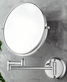 Round Shaving Mirror | 3X-5X Magnification | Chrome Finish - Glazonoid