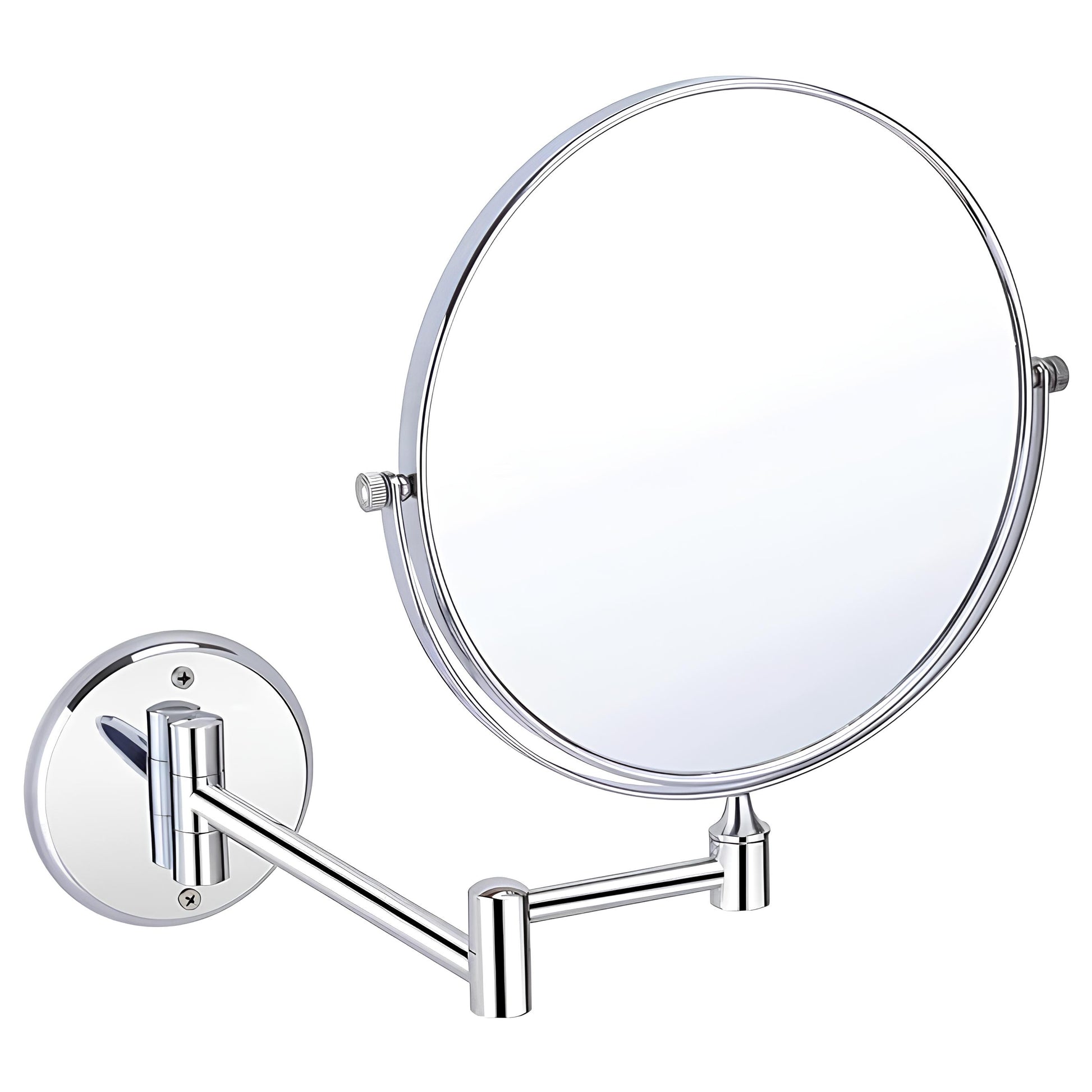 Round Shaving Mirror | 3X-5X Magnification | Chrome Finish - Glazonoid