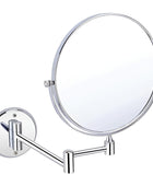 Round Shaving Mirror | 3X-5X Magnification | Chrome Finish - Glazonoid