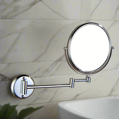 Round Shaving Mirror | 3X Magnification | Chrome Finish