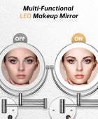 Round LED Shaving Mirror | 3X Magnification | Chrome Finish