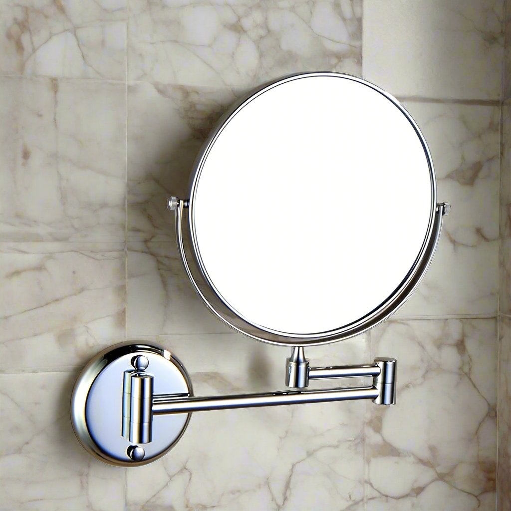 Round Shaving Mirror | 3X Magnification | Chrome Finish