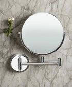 Round Shaving Mirror | 3X Magnification | Chrome Finish