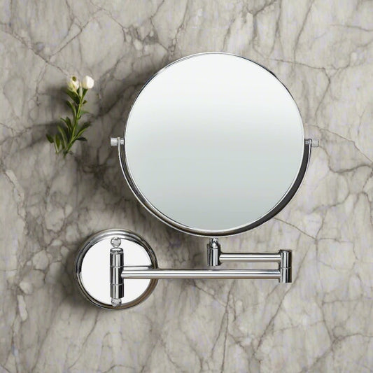 Round Shaving Mirror | 3X Magnification | Chrome Finish