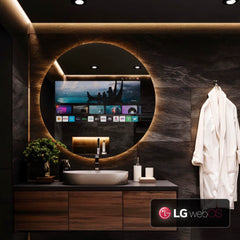 Smart WebOS & Android-Powered Mirror | Bluetooth & WiFi | Voice Control | Luxury Bathroom & Vanity Mirror