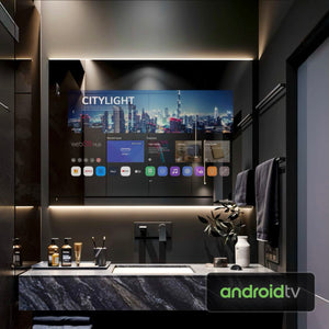 Smart WebOS & Android-Powered Mirror | Bluetooth & WiFi | Voice Control | Luxury Bathroom & Vanity Mirror