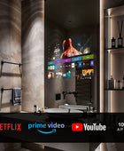 Smart WebOS & Android-Powered Mirror | Bluetooth & WiFi | Voice Control | Luxury Bathroom & Vanity Mirror