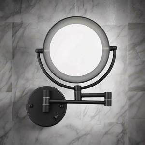 Round Coloured LED Shaving Mirror | 3X Magnification