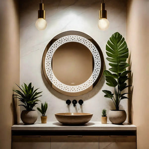 Badge LED Glass Mirror