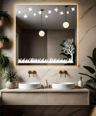 Nature's essence  Design Mirror With Lights | 5-Year Warranty, Premium Quality, Customizable LED Lighting | Glazonoid