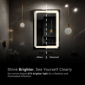 Dual Line LED Bathroom Mirror | Front Lit