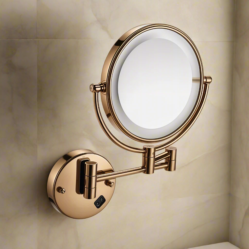 Round Coloured LED Shaving Mirror | 3X Magnification