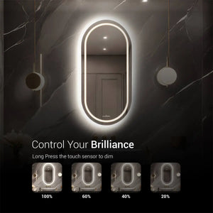 Capsule LED Bathroom Mirror | Backlit Glow