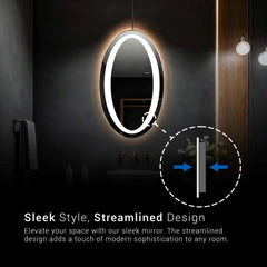 Oval LED Bathroom Mirror | Fairy Tale Design