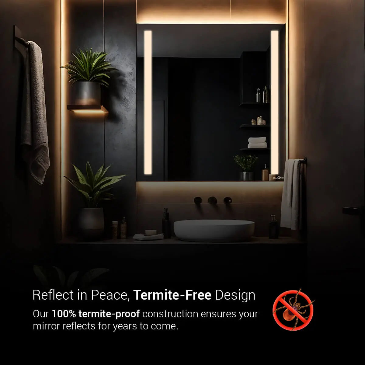 Simple Yet Classic LED Wall Mirror