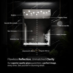 Nature's essence  Design Mirror With Lights | 5-Year Warranty, Premium Quality, Customizable LED Lighting | Glazonoid