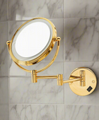 Round Coloured LED Shaving Mirror | 3X Magnification