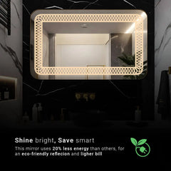 Slinky-Chain of lights mirror | 5-Year Warranty, Premium Quality, Customizable LED Lighting