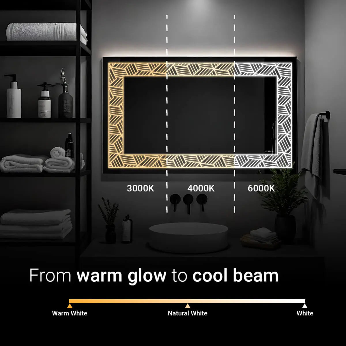 Braid LED Bathroom Mirror