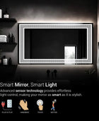 Bestrew Border Design Mirror With Lights | 5-Year Warranty, Premium Quality, Customizable LED Lighting | Glazonoid