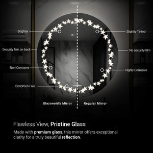 Astral Kids LED Mirror | Blinking Stars Design