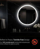 Bezel-Less Round | High intensity LED Mirror | 5-Year Warranty, Premium Quality, Customizable LED Lighting