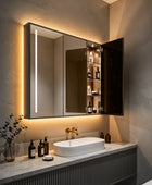 Triple Door Cabinets | Matt Black Finish | UV Light Enabled