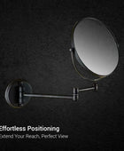 Round Shaving Mirror | 3X Magnification | Shatterproof Glass | Adjustable arm