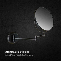Round Shaving Mirror | 3X Magnification | Shatterproof Glass | Adjustable arm
