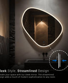 Modern-Shaped LED Mirror | 5-Year Warranty, Premium Quality, Customizable LED Lighting | Glazonoid