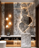 Geometric Luxe Mirror | Stainless Steel Frame | Corrosion Free | Premium Quality | Glazonoid