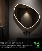 Modern-Shaped LED Mirror | 5-Year Warranty, Premium Quality, Customizable LED Lighting | Glazonoid