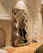 WaveLuxe Mirror | Velvet Fabric | High Density Foam