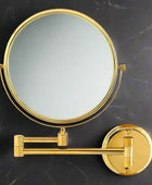 Round Shaving Mirror | 3X Magnification | Shatterproof Glass | Adjustable arm