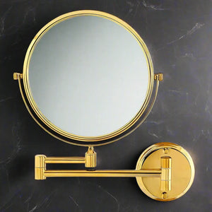 Round Shaving Mirror | 3X Magnification | Adjustable Arm