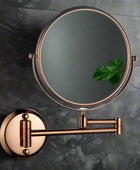 Round Shaving Mirror | 3X Magnification | Shatterproof Glass | Adjustable arm