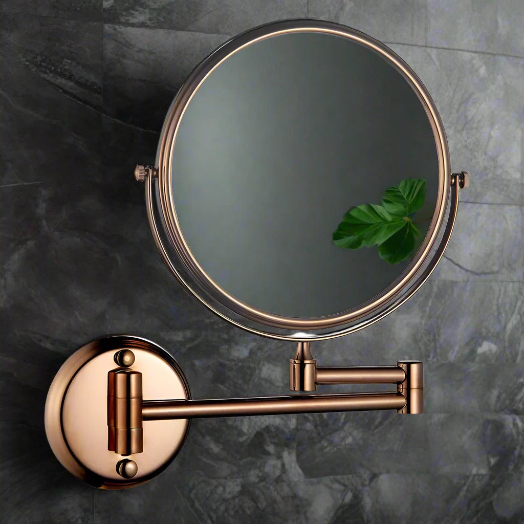 Round Shaving Mirror | 3X Magnification | Shatterproof Glass | Adjustable arm