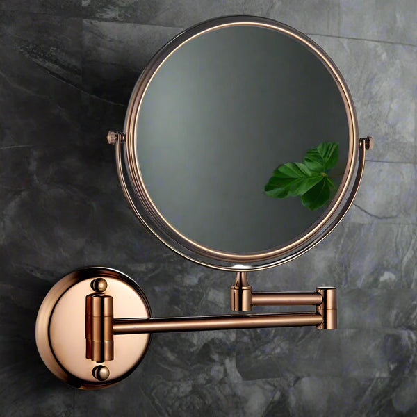 Round Shaving Mirror | 3X Magnification | Shatterproof Glass | Adjustable arm