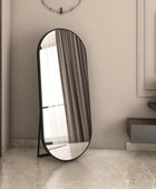 Capsule Standing Mirror with SS Frame | Corrosion Free | Premium Quality | Glazonoid