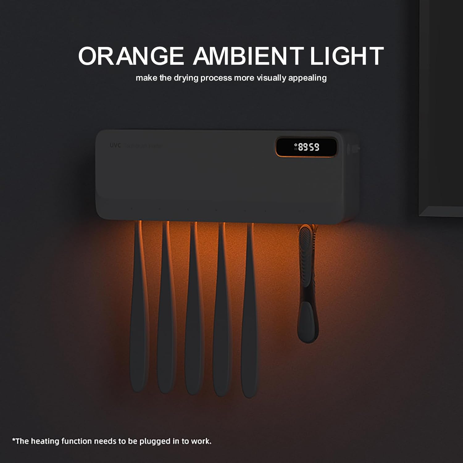 UV Toothbrush Sterliser | 50°C Toothrush Drying