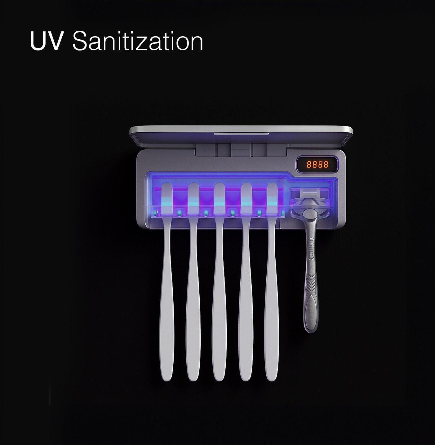 UV Toothbrush Sterliser | 50°C Toothrush Drying