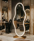 Self Standing Mirror with Base | SS304 | Wavy