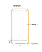 Metal Mirror with Shelf | PVD Stainless Steel Frame | Waterproof