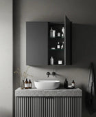 Double Door Cabinets | Matt Black Finish