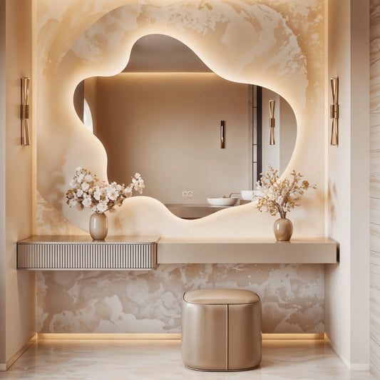 Organic Shaped Mirror | 5 Year Warranty | Glare free Mirror