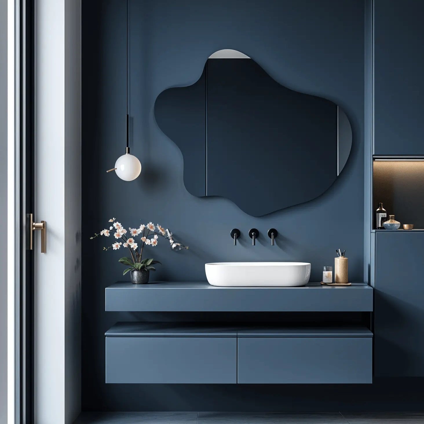 Organic Shaped Mirror | 5 Year Warranty | Glare free Mirror