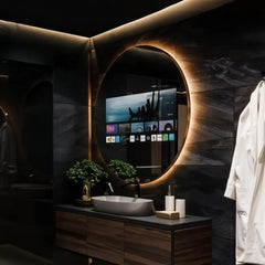 Smart WebOS & Android-Powered Mirror | Bluetooth & WiFi | Voice Control | Luxury Bathroom & Vanity Mirror
